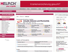 Tablet Screenshot of aktionen.help.ch