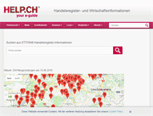 Tablet Screenshot of handelsregister.help.ch