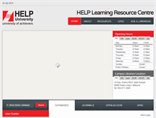Tablet Screenshot of library.help.edu.my