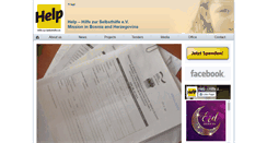 Desktop Screenshot of help.org.ba